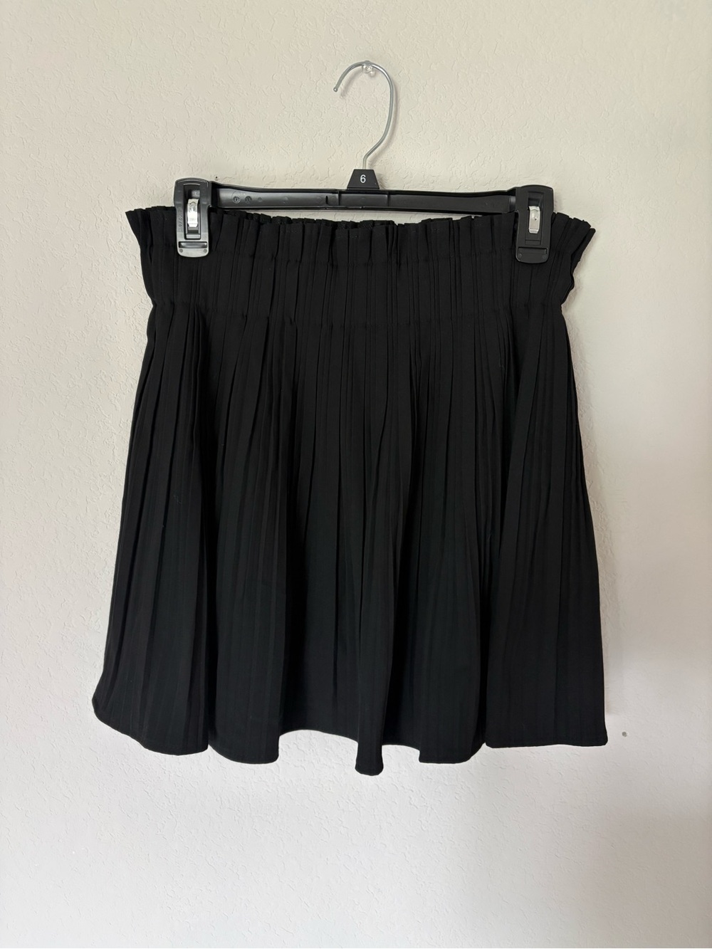 Zara Black Pleated Skater Skirt